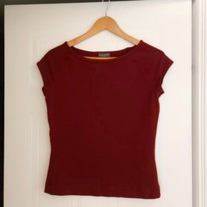 Maroon Coloured Jacob Annexe t-shirt - Size L